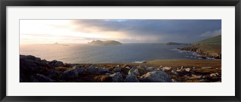 Framed Blasket Islands Co, Kerry, Ireland Print