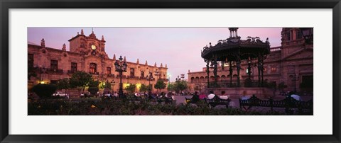 Framed Plaza De Armas, Guadalajara, Mexico Print