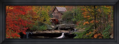 Framed Glade Creek Grist Mill, West Virginia Print
