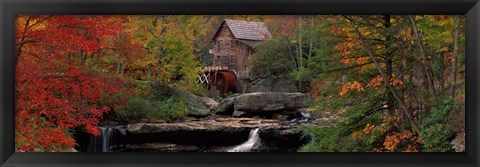 Framed Glade Creek Grist Mill, West Virginia Print