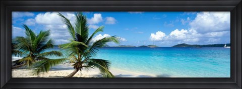 Framed Salomon Beach, US Virgin Islands Print