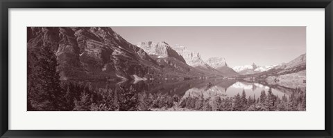 Framed Wild Goose Island, Montana Print