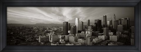 Framed Los Angeles, California (black &amp; white) Print