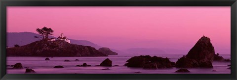 Framed Crescent City Lighthouse, California Print