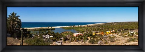 Framed Lagoon at Playa La Poza, Todos Santos, Baja California Sur, Mexico Print