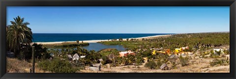 Framed Lagoon at Playa La Poza, Todos Santos, Baja California Sur, Mexico Print