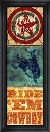 Framed Rodeo Panel Two Print