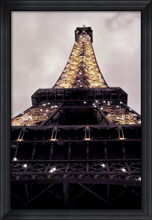 Framed Eiffel Lights Print