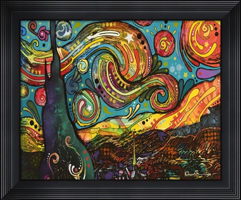 Framed Starry Night Print