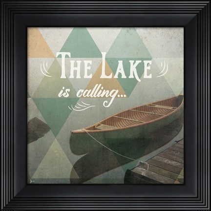 Framed Calm Waters II Print