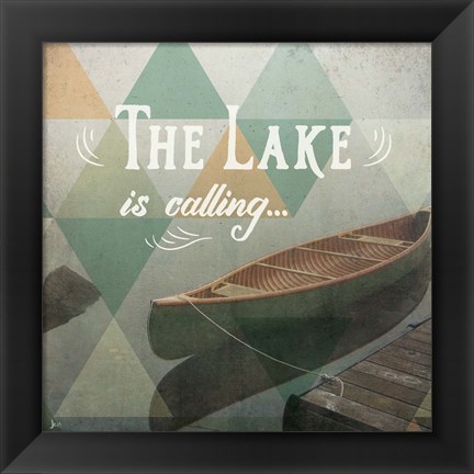 Framed Calm Waters II Print