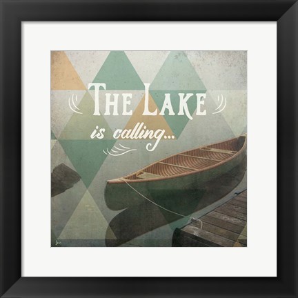 Framed Calm Waters II Print