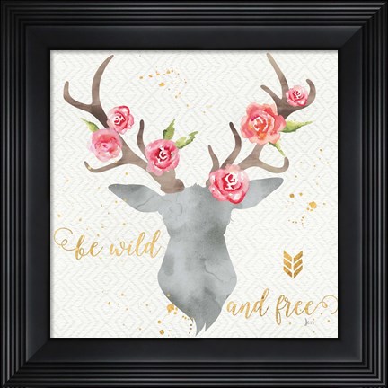 Framed Wild Bohemian I Print