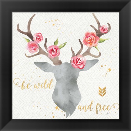 Framed Wild Bohemian I Print