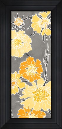 Framed Cloisonne Beauty I Gray Print