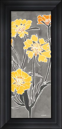 Framed Cloisonne Beauty II Gray Print