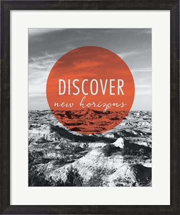 Framed Discover New Horizons Print