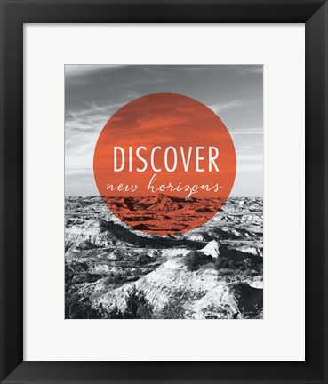 Framed Discover New Horizons Print