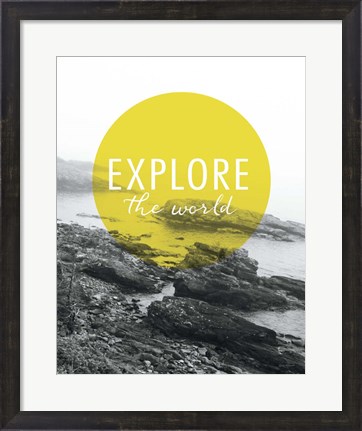 Framed Explore the World Print
