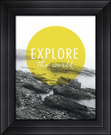 Framed Explore the World Print