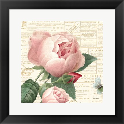 Framed Roses in Paris V Print