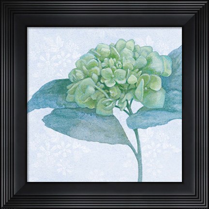 Framed Blue Hydrangea II Crop Print