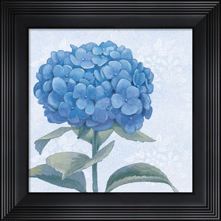 Framed Blue Hydrangea III Crop Print