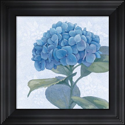 Framed Blue Hydrangea IV Crop Print