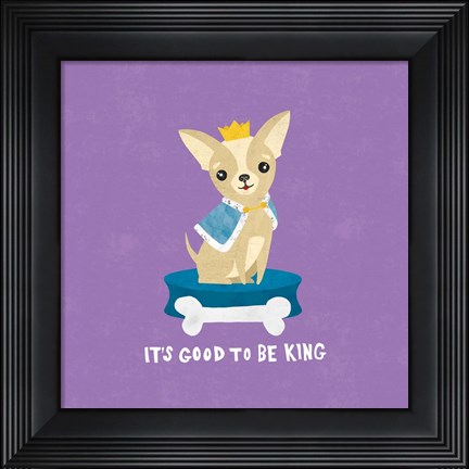 Framed Good Dogs Chihuahua Bright Print