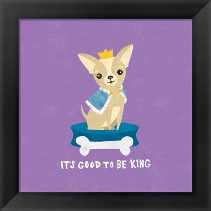 Framed Good Dogs Chihuahua Bright Print