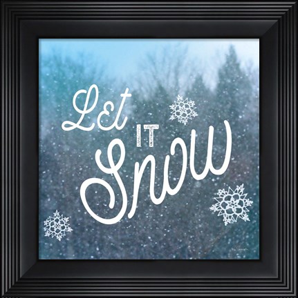 Framed Let it Snow I Print