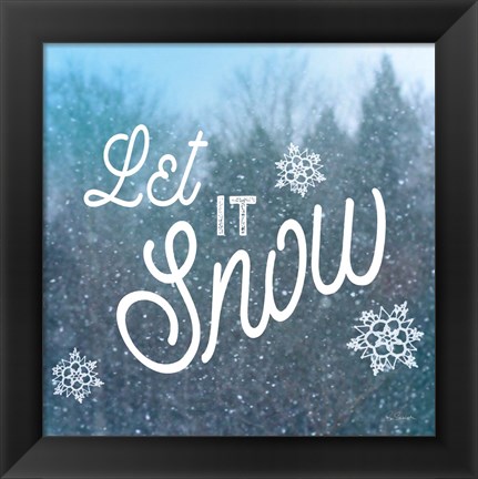 Framed Let it Snow I Print