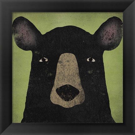 Framed Black Bear Print