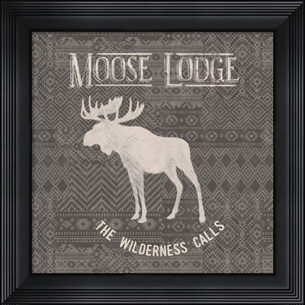 Framed Soft Lodge IV Dark Print
