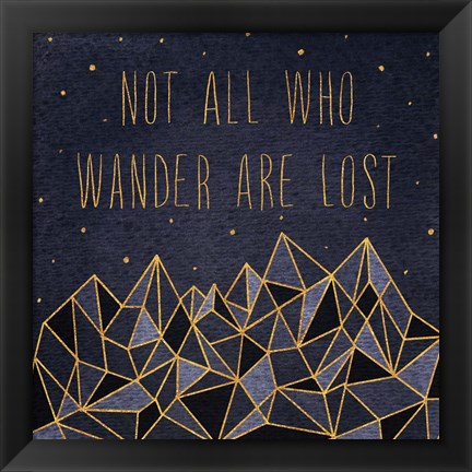 Framed Written in the Stars IV Print