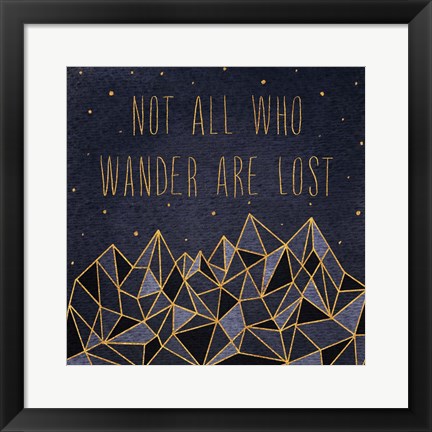 Framed Written in the Stars IV Print