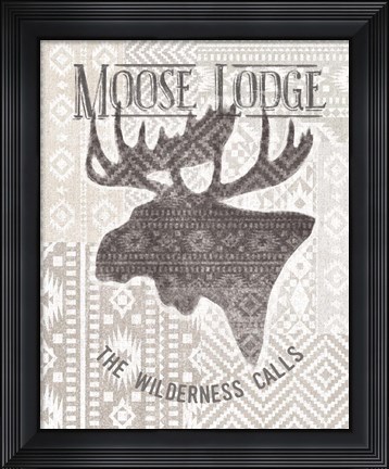 Framed Soft Lodge V Print