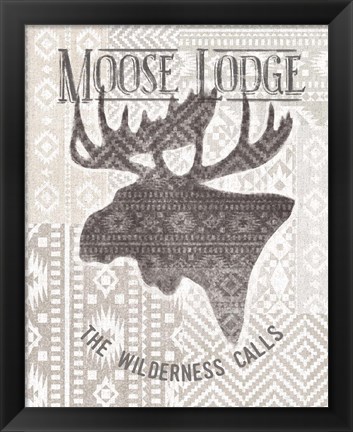 Framed Soft Lodge V Print