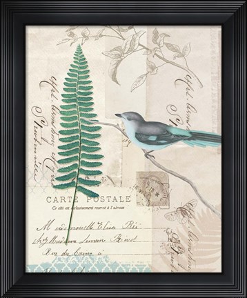 Framed En Bleu II Print