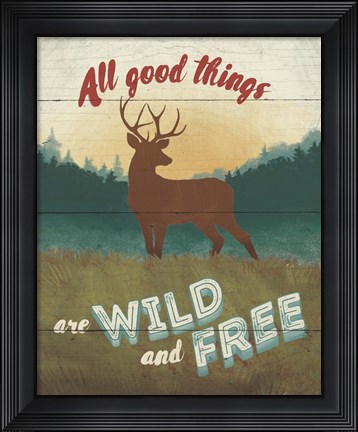 Framed Discover the Wild II Print