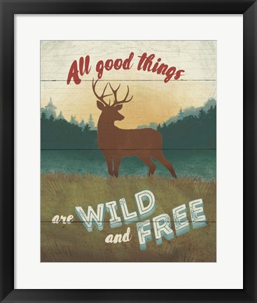 Framed Discover the Wild II Print