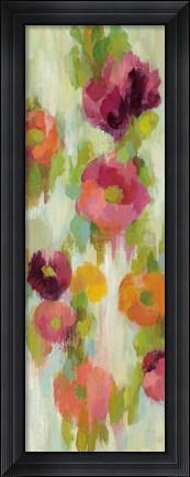 Framed Coral and Emerald Garden III Print