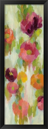Framed Coral and Emerald Garden III Print