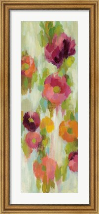 Framed Coral and Emerald Garden III Print