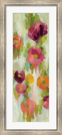 Framed Coral and Emerald Garden III Print