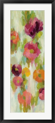 Framed Coral and Emerald Garden III Print