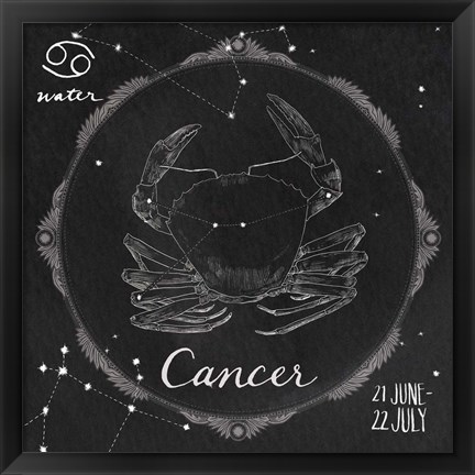 Framed Night Sky Cancer Print