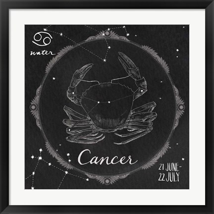 Framed Night Sky Cancer Print