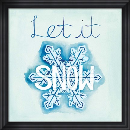 Framed Snowflake Sayings I Print