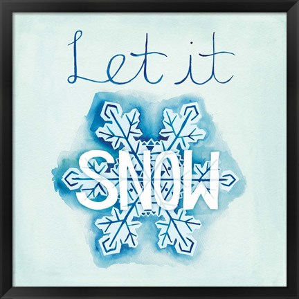 Framed Snowflake Sayings I Print